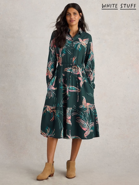 White Stuff Green Beatrice Shirt Dress (F48274) | €101