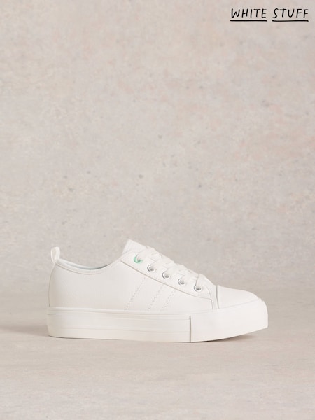White Stuff Natural Pippa Flatform Trainers (F48280) | R$ 445