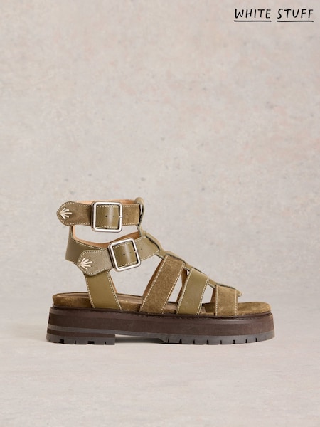 White Stuff Green Alexa Gladiator Sandals (F48286) | €108