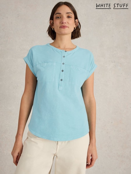 White Stuff Blue 100% Cotton Beth Blouses (F48289) | 2,704 UAH