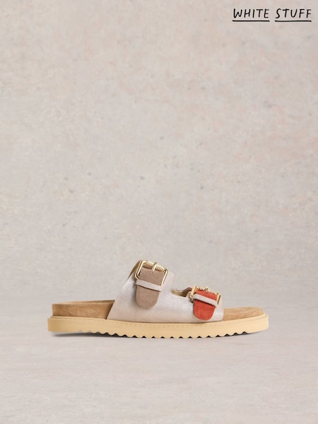 White Stuff Natural Patty Footbed Sandals (F48306) | ₪373