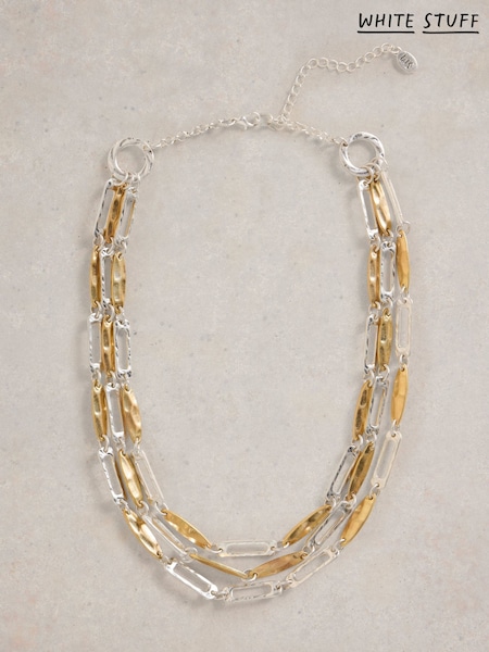 White Stuff Metallic Chestnut Multi Layer Necklace (F48328) | €32