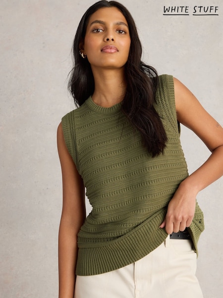 White Stuff Green Stitchy Tank (F48348) | 2,944 UAH