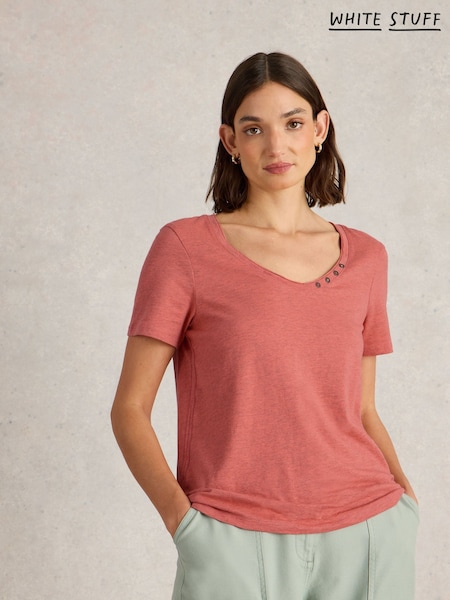 White Stuff Red Nadia Short Sleeve T-Shirt (F48350) | 1,502 UAH