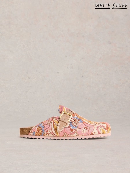 White Stuff Pink Myrtle Slip-On Footbed Shoes (F48361) | €92