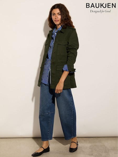 Baukjen Blue Nixi Stretch Denim Barrel Jeans (F48431) | $178