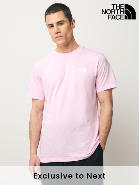 The North Face Pink Simple Dome T-Shirt (F48549) | €34
