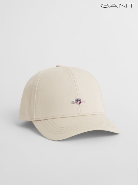 GANT Beige Shield Logo Cotton Cap (F48557) | $69