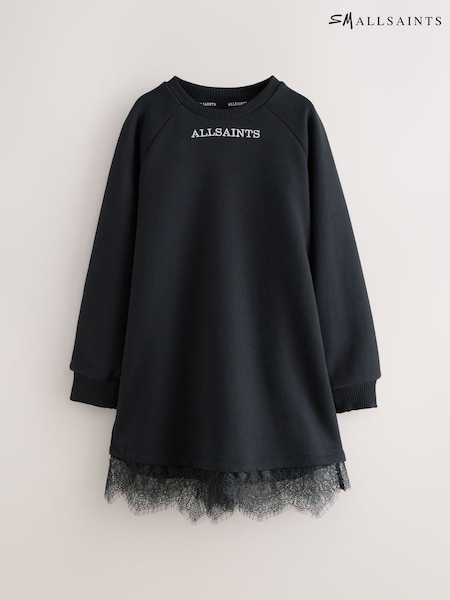 smALLSAINTS Black Lee Lace Sweat Dress (F48566) | 178 QAR - 198 QAR