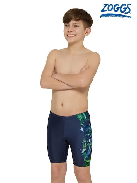 Zoggs Boys Blue Mid Jammer Swim Shorts (F48611) | €29