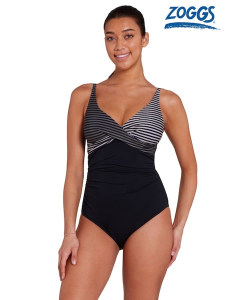 Zoggs Seafarer Adjustable Classicback Black Swimsuit (F48613) | ₪327