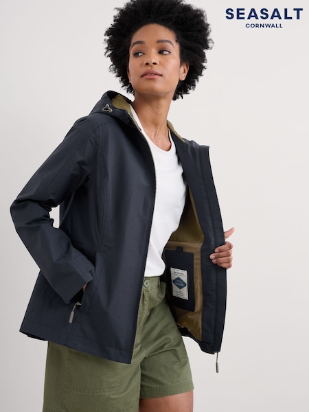 Seasalt Cornwall Blue Waterway Waterproof Jacket (F48668) | €158