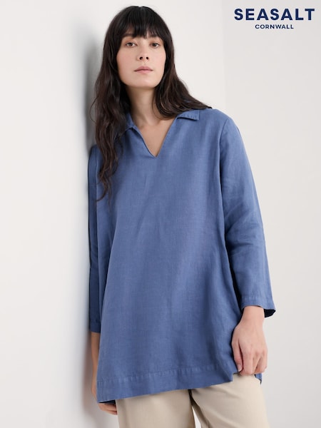 Azul - Seasalt Cornwall Shallow Layers 100% Linen Tunic (F48695) | 105 €