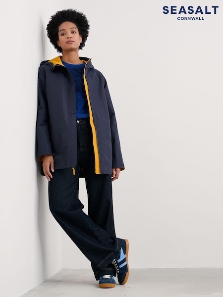 Seasalt Cornwall Yellow The Reversible Raincoat (F48699) | €173