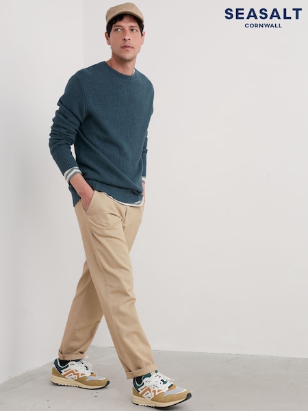 Seasalt Cornwall Mens Mizzen 100% Cotton Knitted Jumper (F48700) | €120