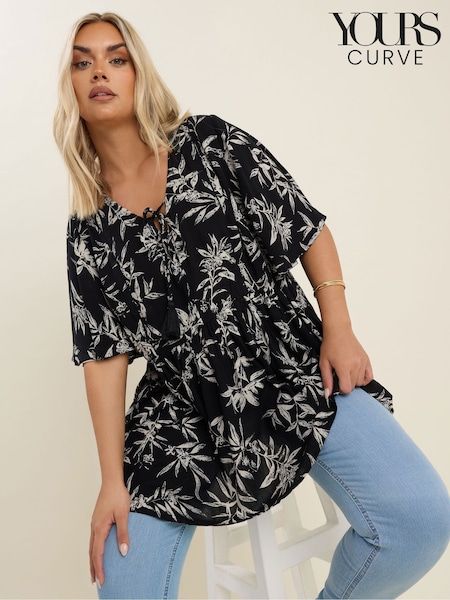 Yours Curve Black Angel Boho Top (F48763) | €38