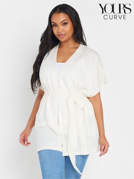 Bela - Yours Curve Edge To Edge Smiling Yarn Cardigan (F48781) | € 38