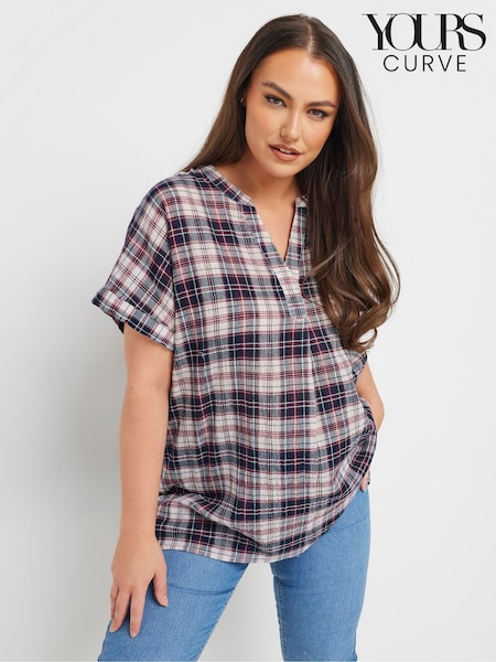 Yours Curve Red Overhead Check Shirt (F48847) | €38