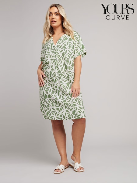 Verde - Rochie tunică Yours Curve (F48854) | 216 LEI