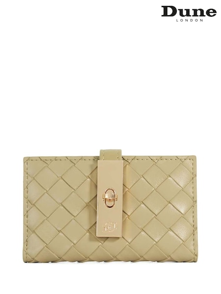 Dune London Green Medium Kassia Leather Quilted Wallet (F48907) | €87