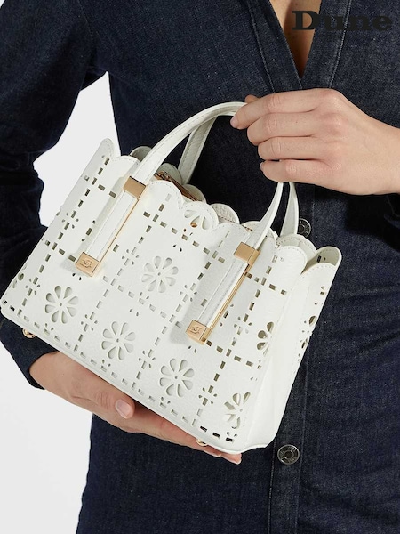 Dune London White Dinkydorry Mini 3 Part Tote Bag (F48911) | €113