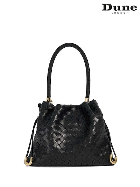 Dune London Black Primrose Large Drawstring Bag (F48927) | €211
