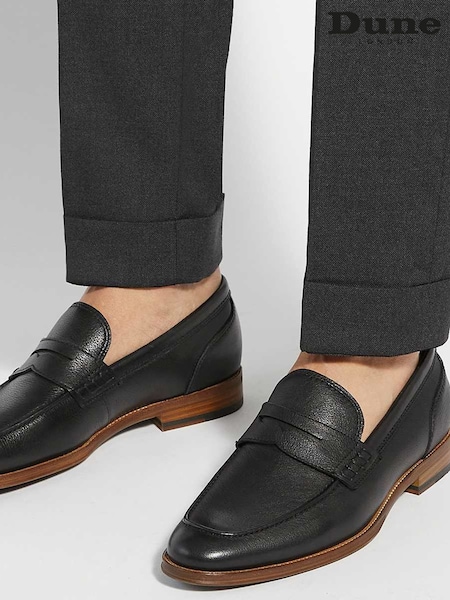 črna - Standarden model - Dune London Sulli Natural Sole Penny Loafers (F48928) | € 157
