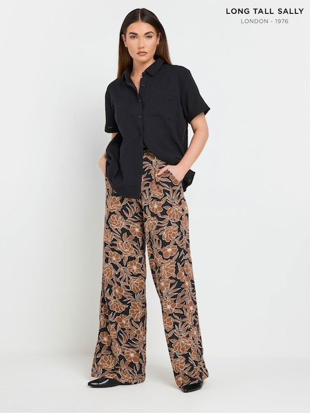 Long Tall Sally Floral Wide Leg Trousers (F48946) | ‏181‏₪