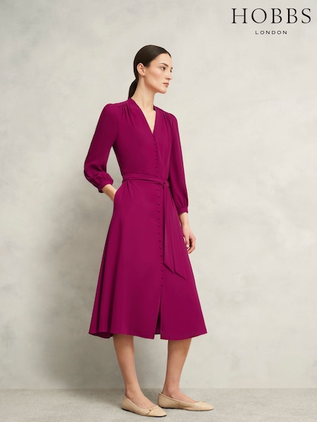 Hobbs Pink Magnolia Dress (F48987) | 787 QAR