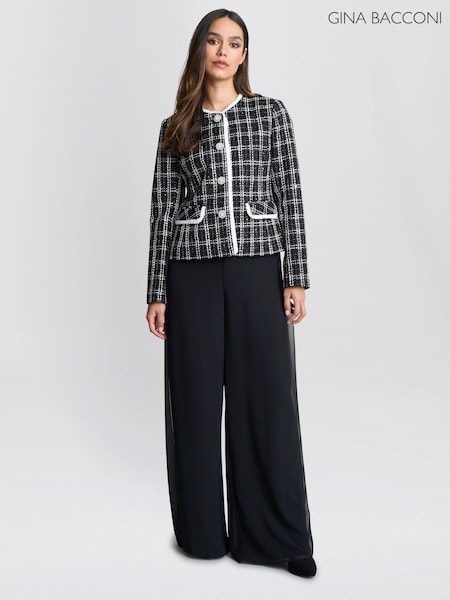 FitFlop Zoey Tweed Black Jacket (F49000) | €331