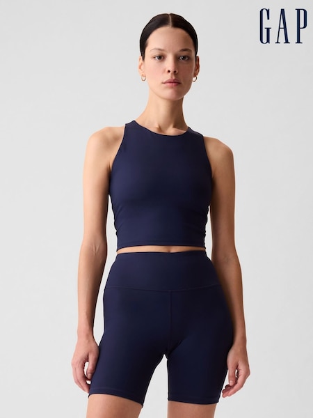 Gap Navy Blue Cropped Sports Bra Tank Top (F49009) | €33