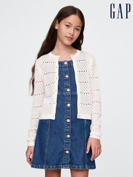 Bela - Gap Pointelle Crochet Cardigan (4-13yrs) (F49015) | € 33