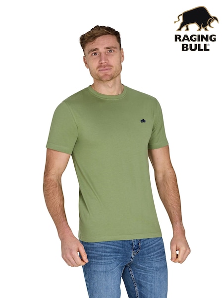 Raging Bull Green Classic 100% Cotton T-Shirt (F49088) | 40 € - 42 €
