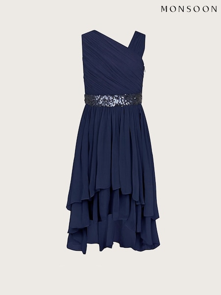 Bleu - Monsoon Abigail One-Shoulder Prom Dress (F49108) | 66 € - 73 €