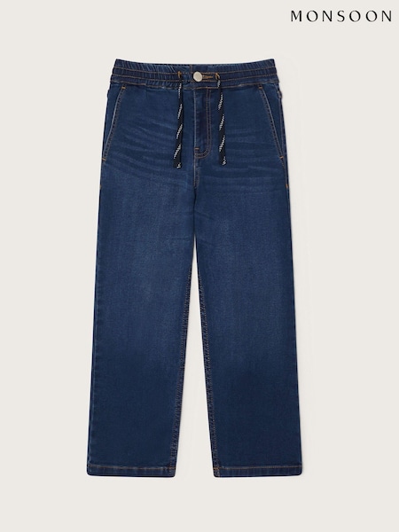 Monsoon Blue Drawstring Straight Jeans (F49120) | €34 - €40