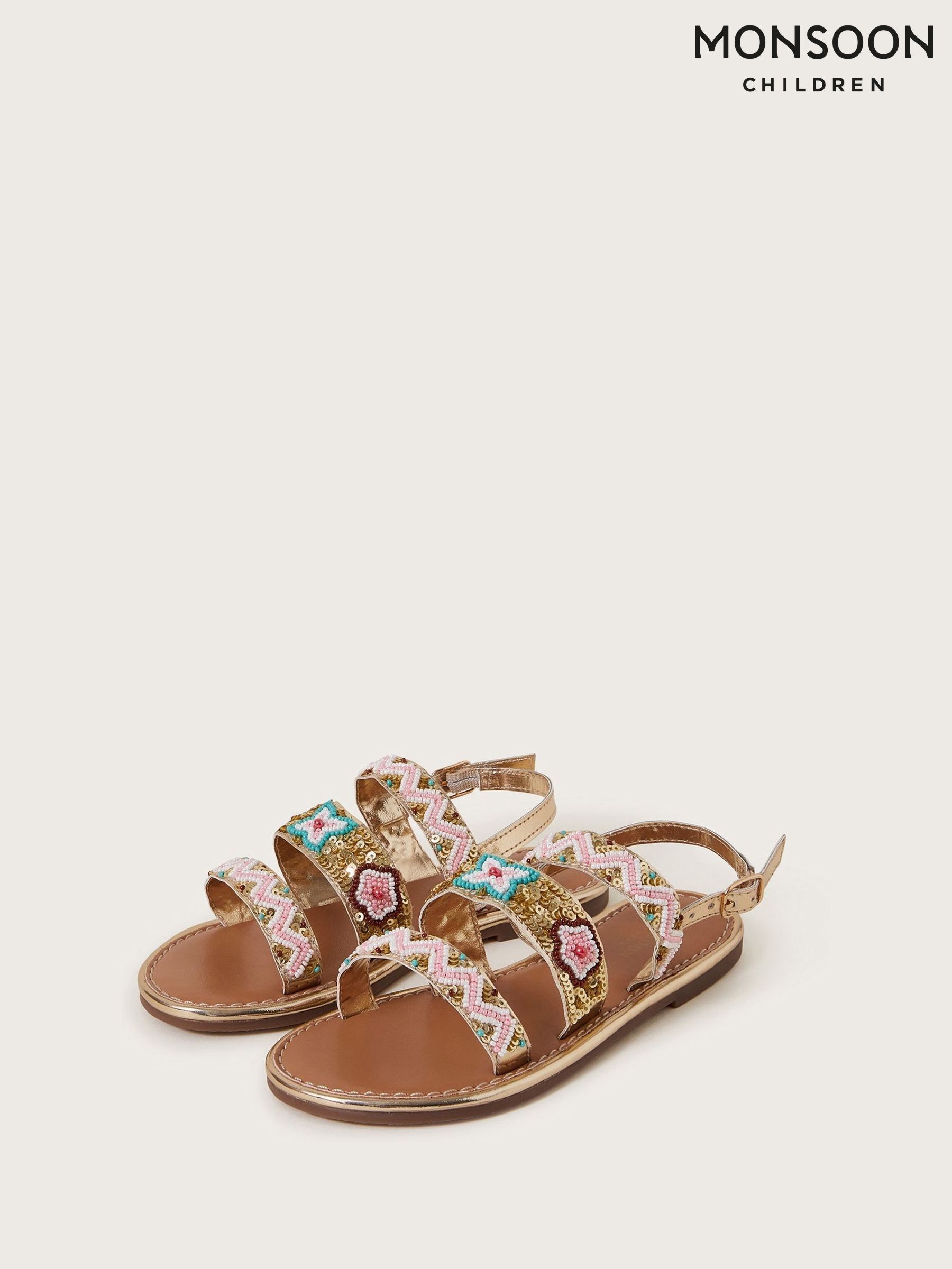 Sandals Monsoon Pink Footwear | Next Luxembourg