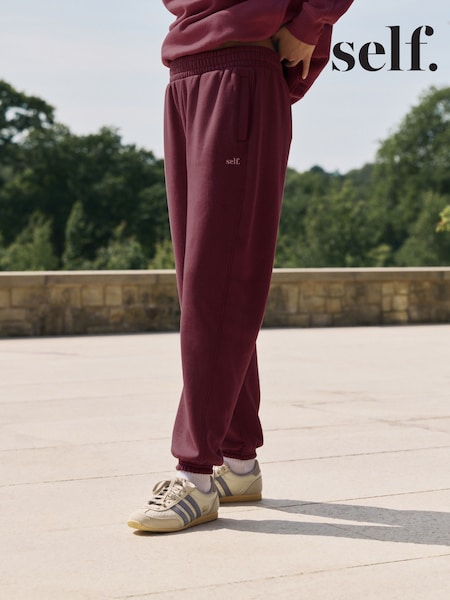 Berry Red Cuffed Joggers (F49147) | 108 QAR
