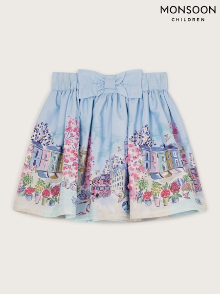 Monsoon Blue London Print Bow Skirt (F49151) | 89 QAR - 109 QAR