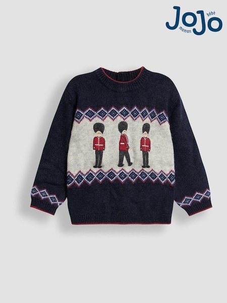 Jojo Maman Bébé Blue Fairisle Pattern Jumper (F49216) | €50 - €60