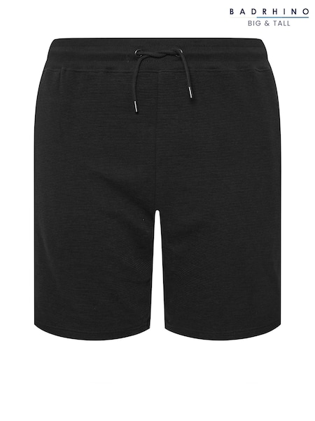 BadRhino Big & Tall Black Ribbed Shorts (F49259) | €37