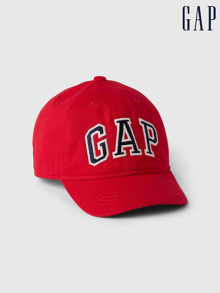 Gap Red Kids 100% Cotton Logo Baseball Cap (4-10yrs) (F49313) | €14