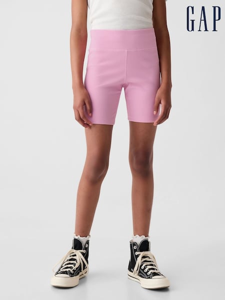 Розовый - Gap Rib Biker Shorts (4-13yrs) (F49322) | €20
