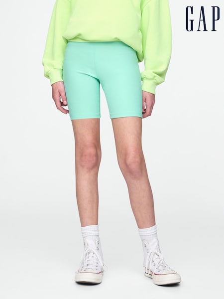 Gap Green Rib Biker Shorts (4-13yrs) (F49323) | €23