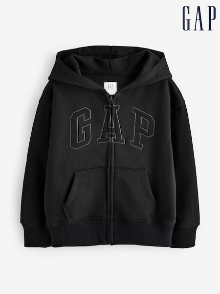 Gap Black Zip Up Vintage Logo Hoodie (4-13yrs) (F49324) | €33