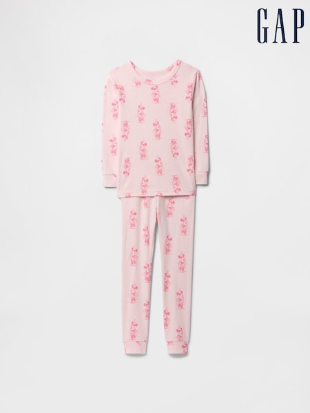 Gap Pink Minnie Mouse Disney Cotton Long Pyjamas (6mths-5yrs) (F49353) | €36