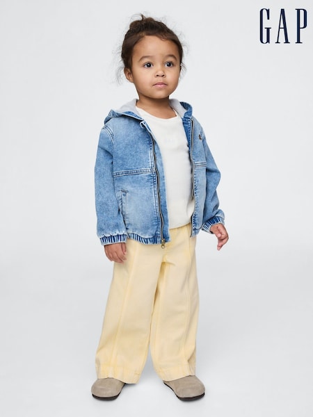 Gap Yellow UltraSoft Pull On Baggy Wide Leg Jeans (6mths-5yrs) (F49407) | €36