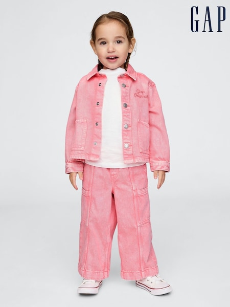 Gap Pink UltraSoft Pull On Cargo Jeans (6mths-5yrs) (F49409) | kr357