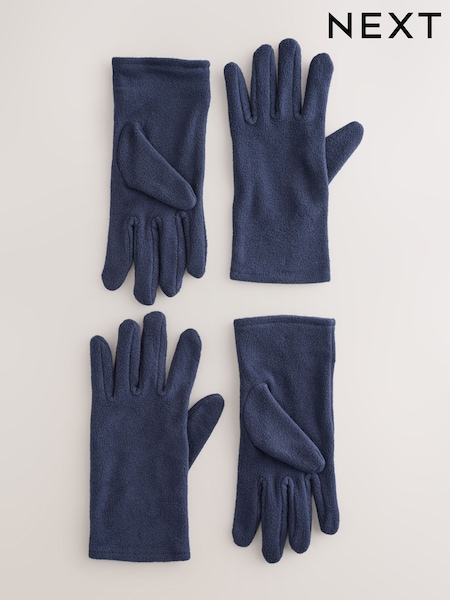 Navy Fleece Gloves 2 Pack (F49500) | R$ 85