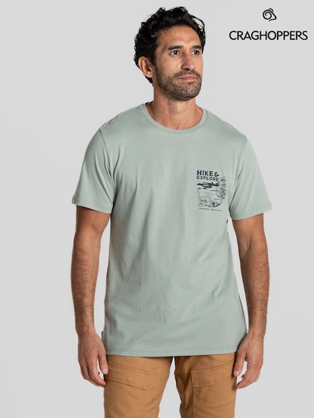 Craghoppers Green National Trust Sabden Short Sleeve 100% Cotton T-Shirt (F49527) | 901 грн