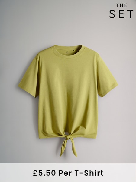 The Set Tie Front 100% Cotton T-Shirt (F49607) | €10